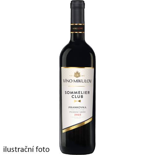Víno Mikulov Sommelier Club Frankovka 2023 pozdní sběr